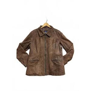 Reitmans Brown Faux Suede Jacket Women's Size Large